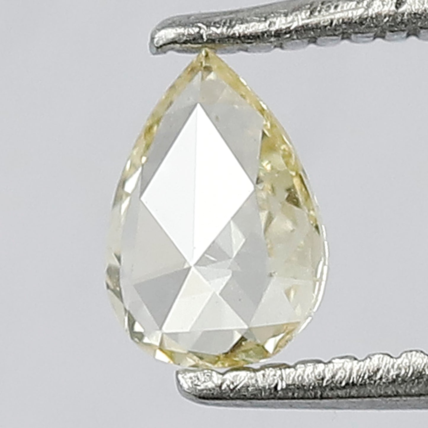 0.26 CT SI Eye Clean Clarity 6 MM Beautiful Pear Shape Flat Back Full Polished Natural Rose Cut Diamond Ideal for making Unique Diamond ring