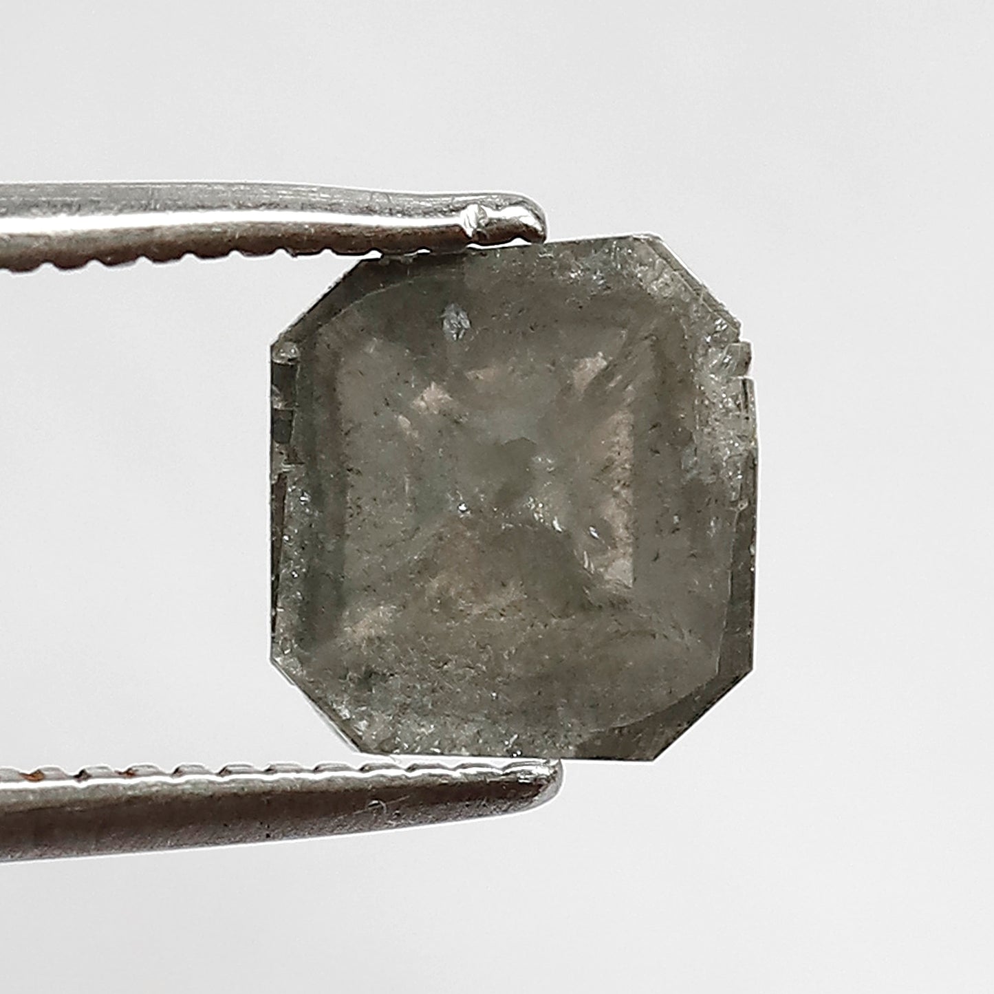 1.01 CT Square Shape Diamond 7 MM Diamond Size Salt And Pepper Diamond For Unique Jewelry