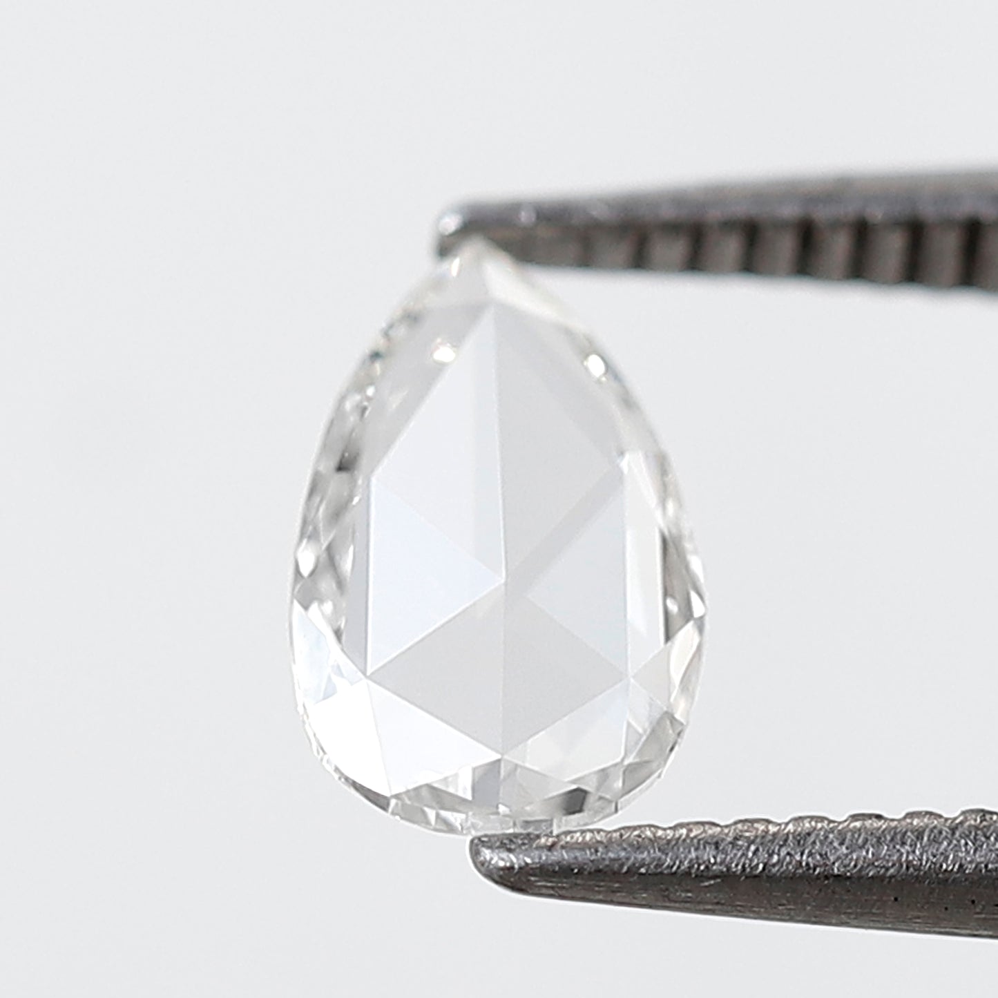 0.38 CT Pear Shape Rose Cut Diamond 7 MM FG Color VS Clarity Natural Loose Diamond