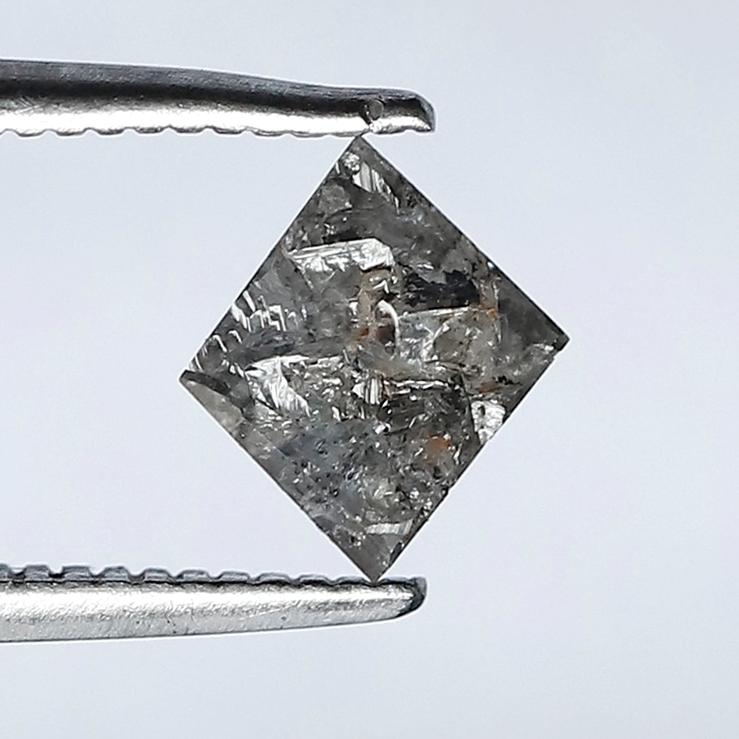 7 MM 0.70 Ct Natural Loose Kite Salt and Pepper Diamond Gray Color , Use For Wedding Ring,