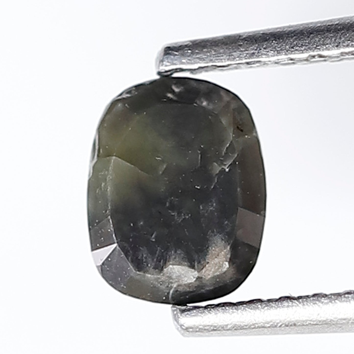 0.95 Ct Oval Shape Salt and Pepper Diamond 5 MM Grey Black Color Natural Loose Diamond