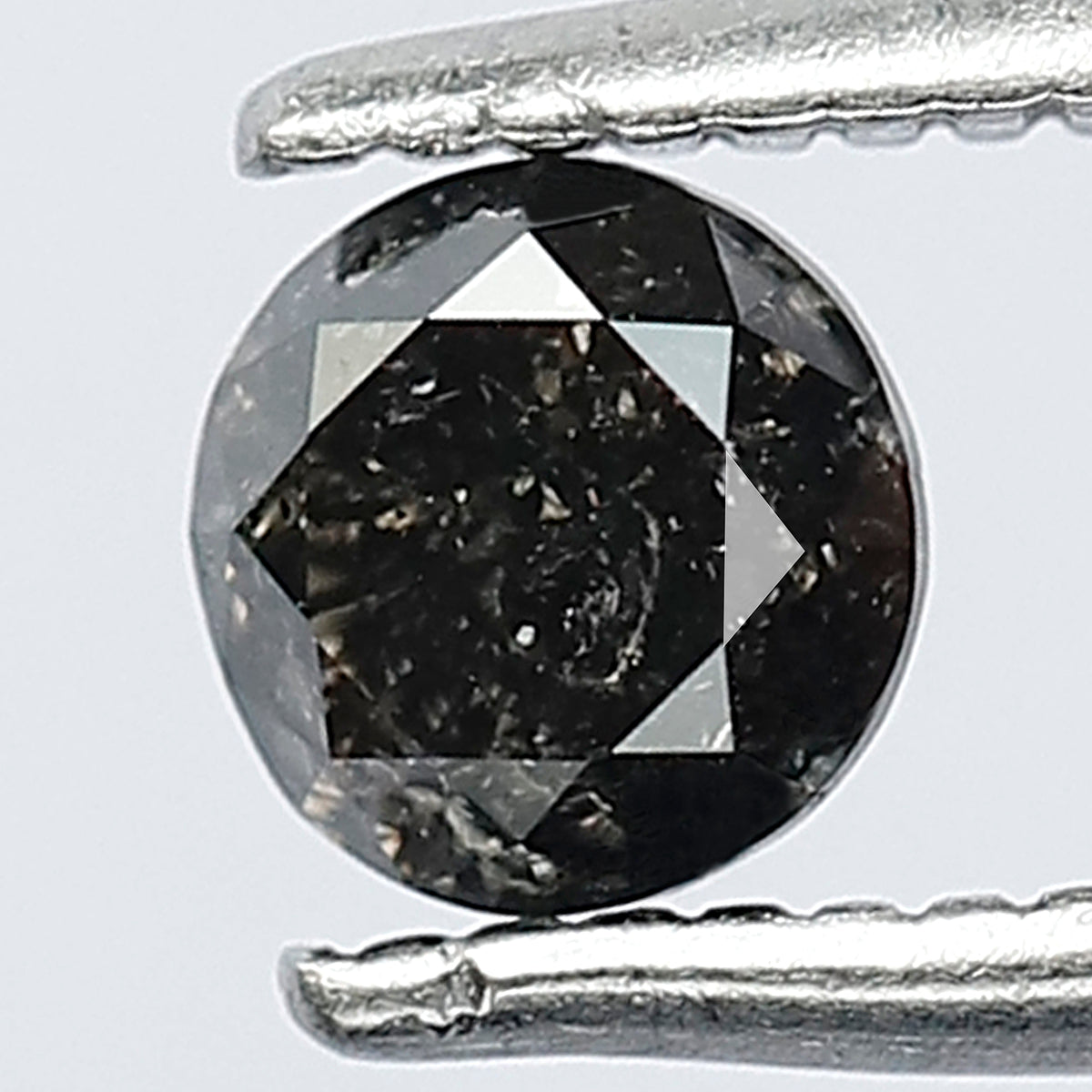 0.41 CT Splendid Black Grey I3 Clarity Salt and Pepper Diamond Made For Claw Prong Engagement Ring