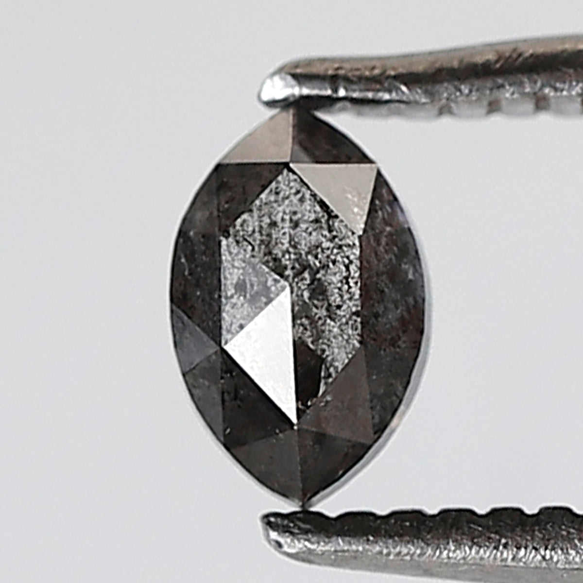 0.34 Ct Marquise Shape Natural Loose Diamond 5 MM Gray Black Color Salt and Pepper Diamond