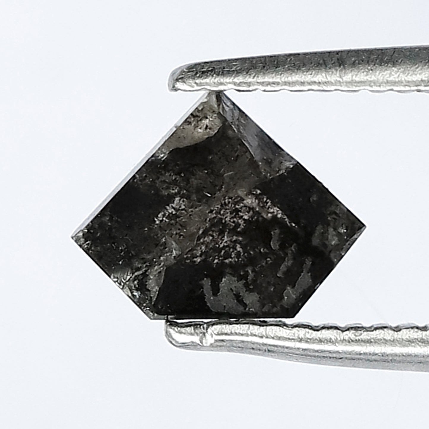 0.68 CT 5 MM salt and pepper color Diamond shape natural grey black diamond for Wedding