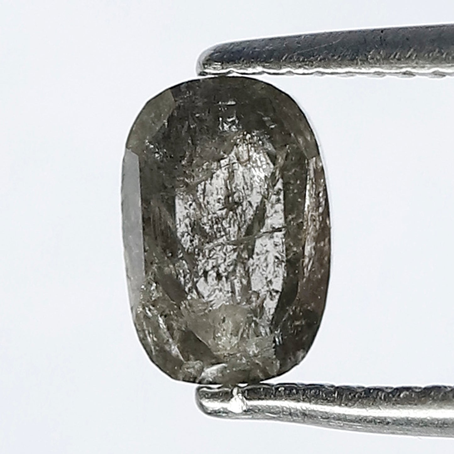 6 MM 0.80 CTOval Shaped Natural Loose Diamond, Salt and Pepper Diamond, Gray color Diamond for ring