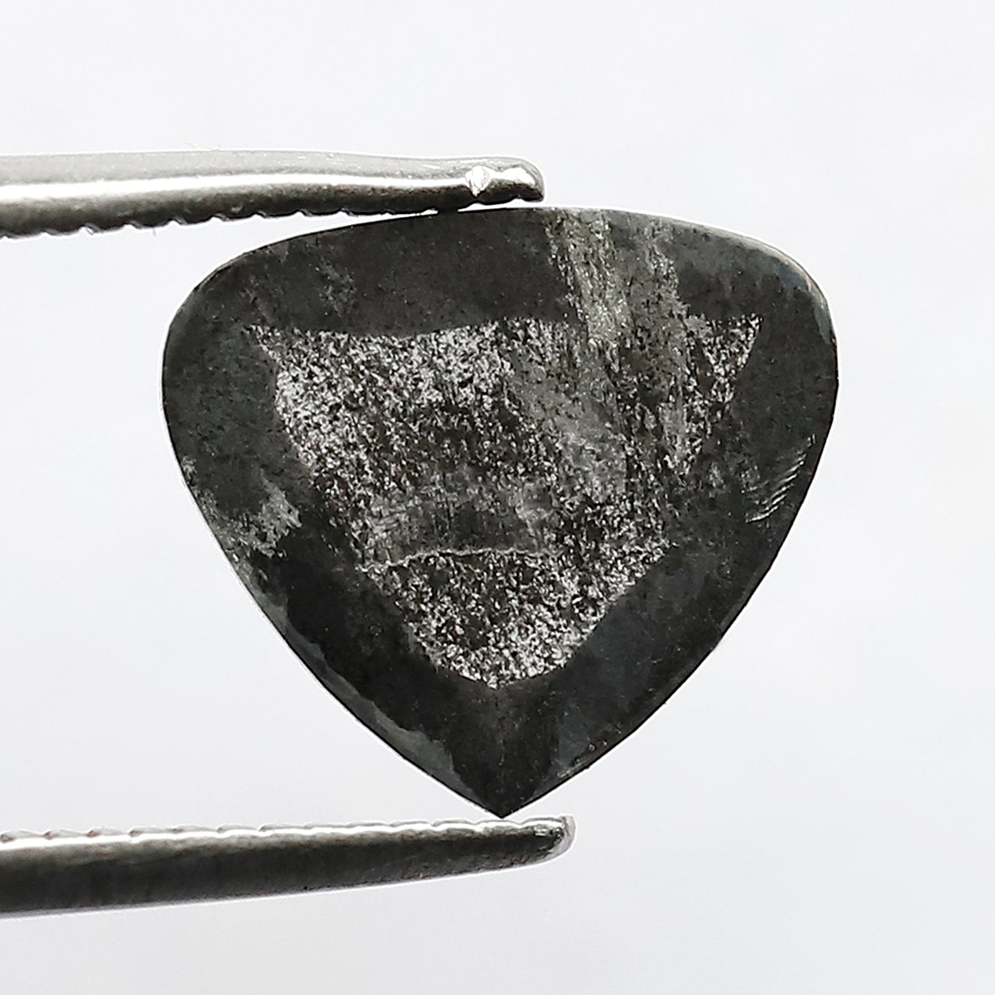 9 MM 1.69 Ct salt and pepper heart shape diamond Grey color Natural loose diamond For Making wedding Ring