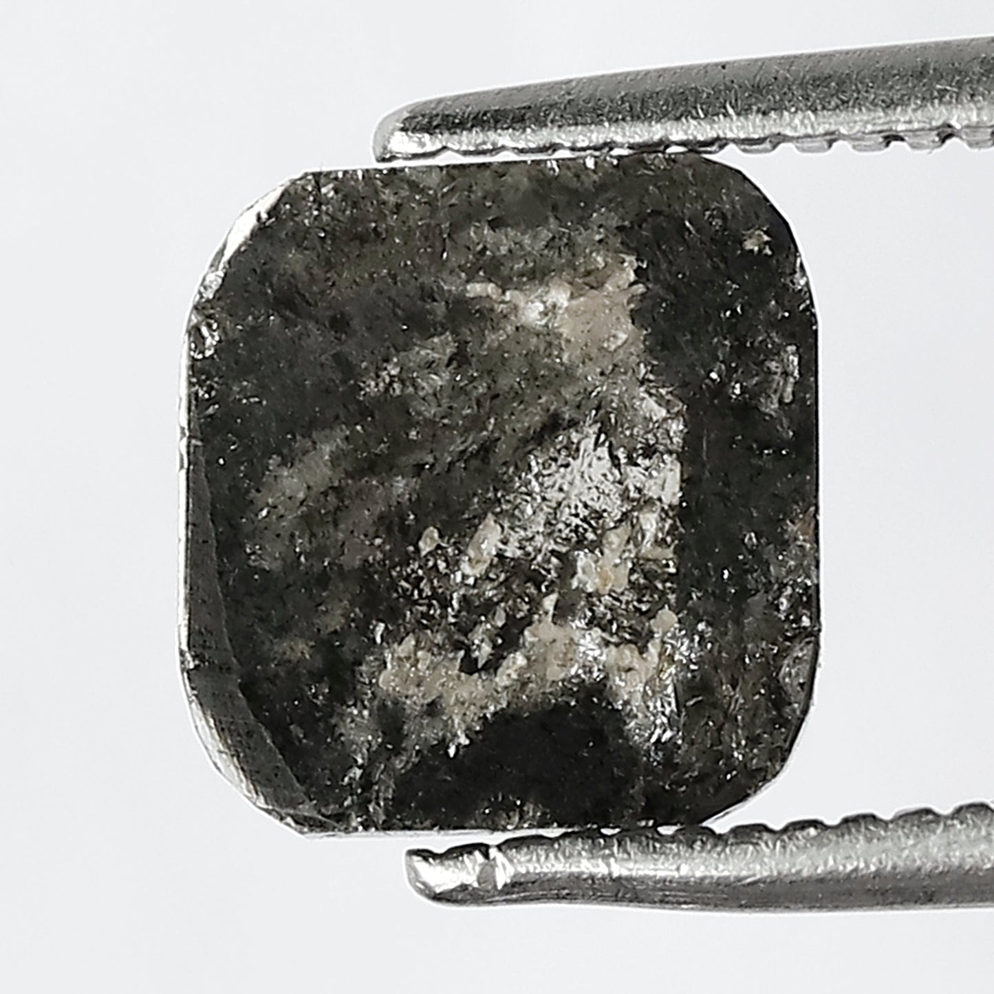 1.62 CT 7 Square Emerald Shape salt and pepper diamond for jewelry