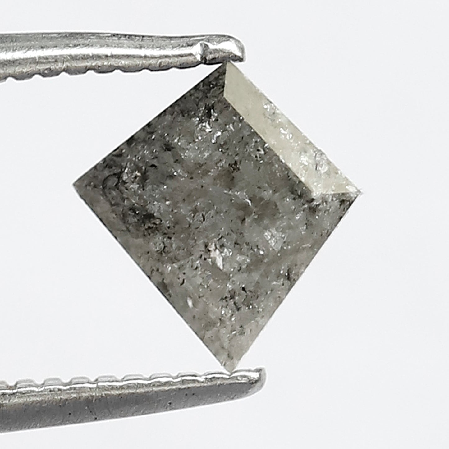 7 MM 0.89 CT Salt and Pepper Kite Shape Natural Loose Diamond For Engagement Ring