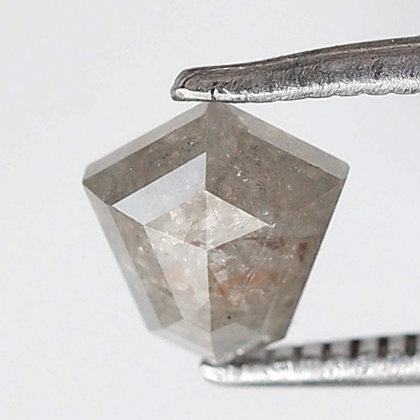 0.76 Ct 6 MM Kite Shape Natural Loose Diamond Grey Color Salt and pepper Diamond