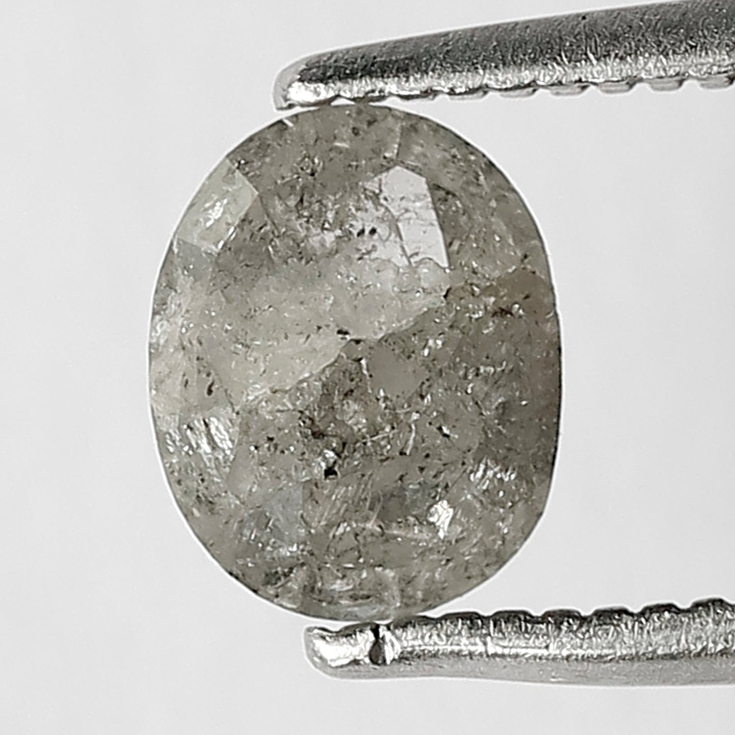 0.86 CT Oval shape salt and pepper loose diamond diamond for Ring