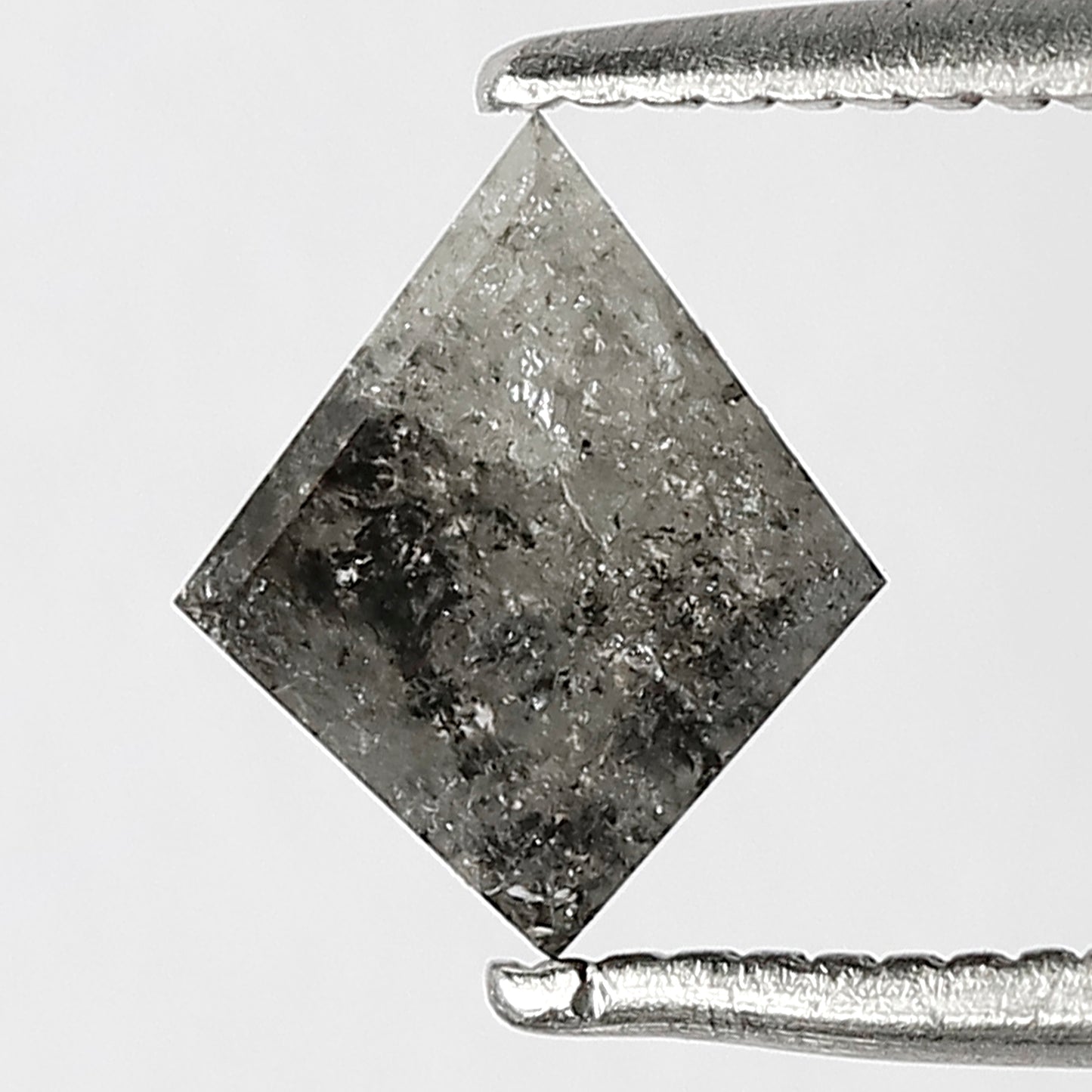 7 MM 0.66 CT fancy grey salt and pepper kite shaped loose diamond for