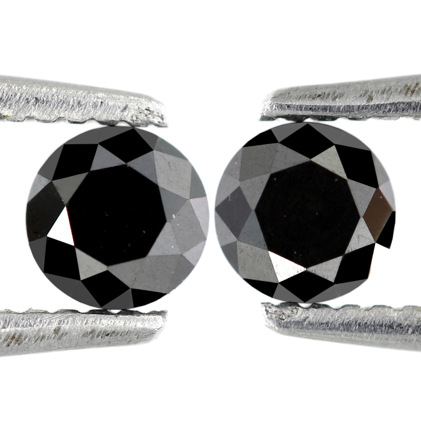 0.60 CT Beautiful Pair Of Brilliant Cut Black Pointed Glaring Faceted Natural Diamond Made For Making Stunning Bridal Unique Earrings