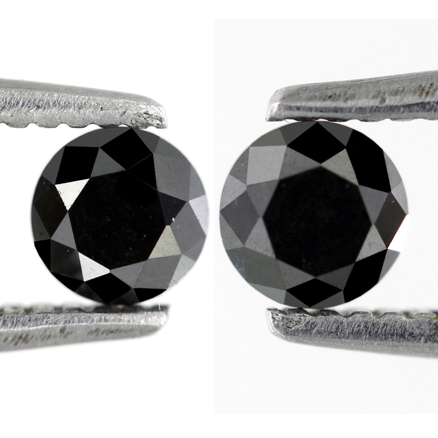 0.60 CT Beautiful Pair Of Brilliant Cut Black Pointed Glaring Faceted Natural Diamond Made For Making Stunning Bridal Unique Earrings