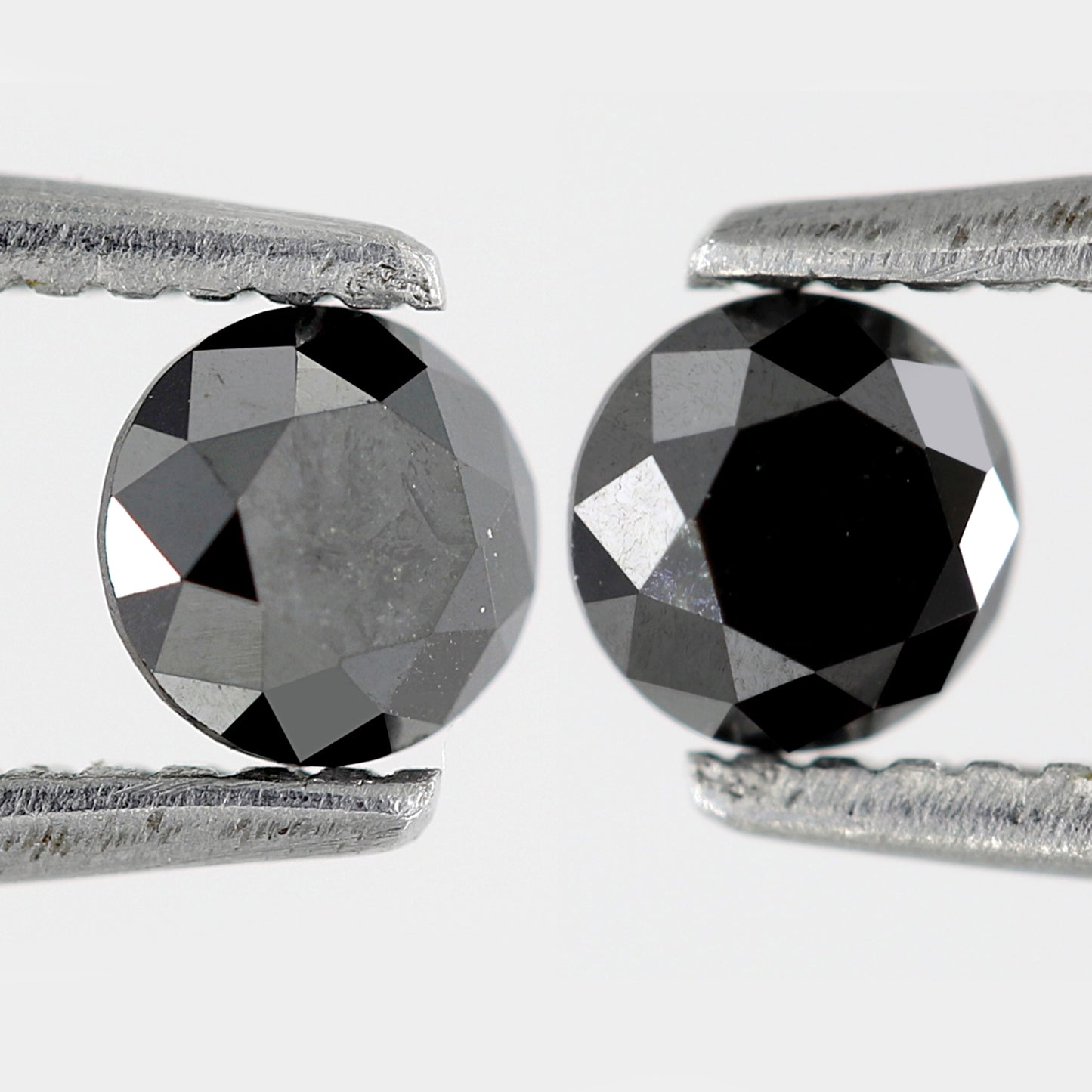 0.60 CT Beautiful Pair Of Brilliant Cut Black Pointed Glaring Faceted Natural Diamond Made For Making Stunning Bridal Unique Earrings