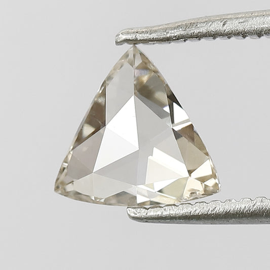 0.83 CT Triangle Rose Cut Diamond, 6.70 x 6.50 mm Natural Earth Mined Loose Diamond for Custom Jewelry
