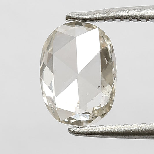 0.86 CT Oval Shape Loose Diamond, Natural Vs Clarity Ethical Rose cut Diamond For Making Bridal Ring and Jewelry