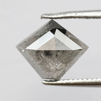 1.67 CT Kite shape gray black salt and pepper diamond natural loose diamond for wedding ring