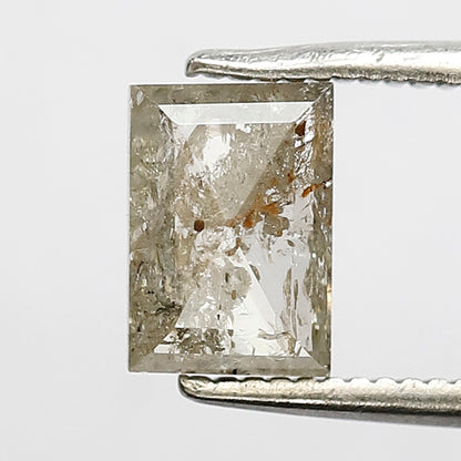 1.10 CT geometric shape salt and pepper diamond 7 mm natural loose diamond brown Translucent for her gift