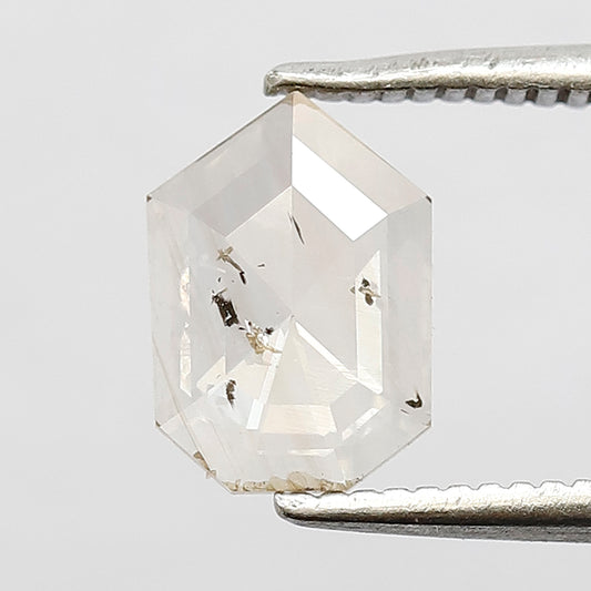 Natural Bullet Rose Cut Loose Diamond 0.79 CT, JK Color SI2 Earth Mined Diamond For Ring