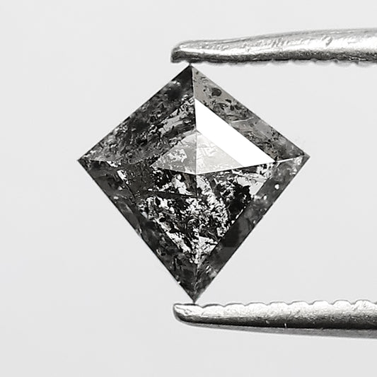 0.70 CT kite shape natural loose diamond 7 mm gray-black color diamond for a birthday gift