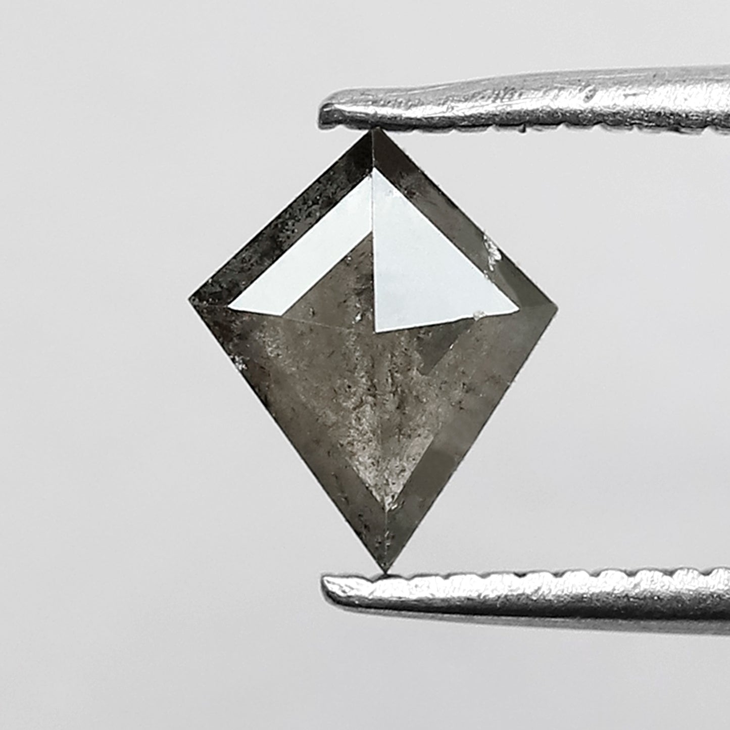 0.74 CT Kite shape natural loose diamond 7.60 MM salt and pepper gray-black color diamond for making jewelry