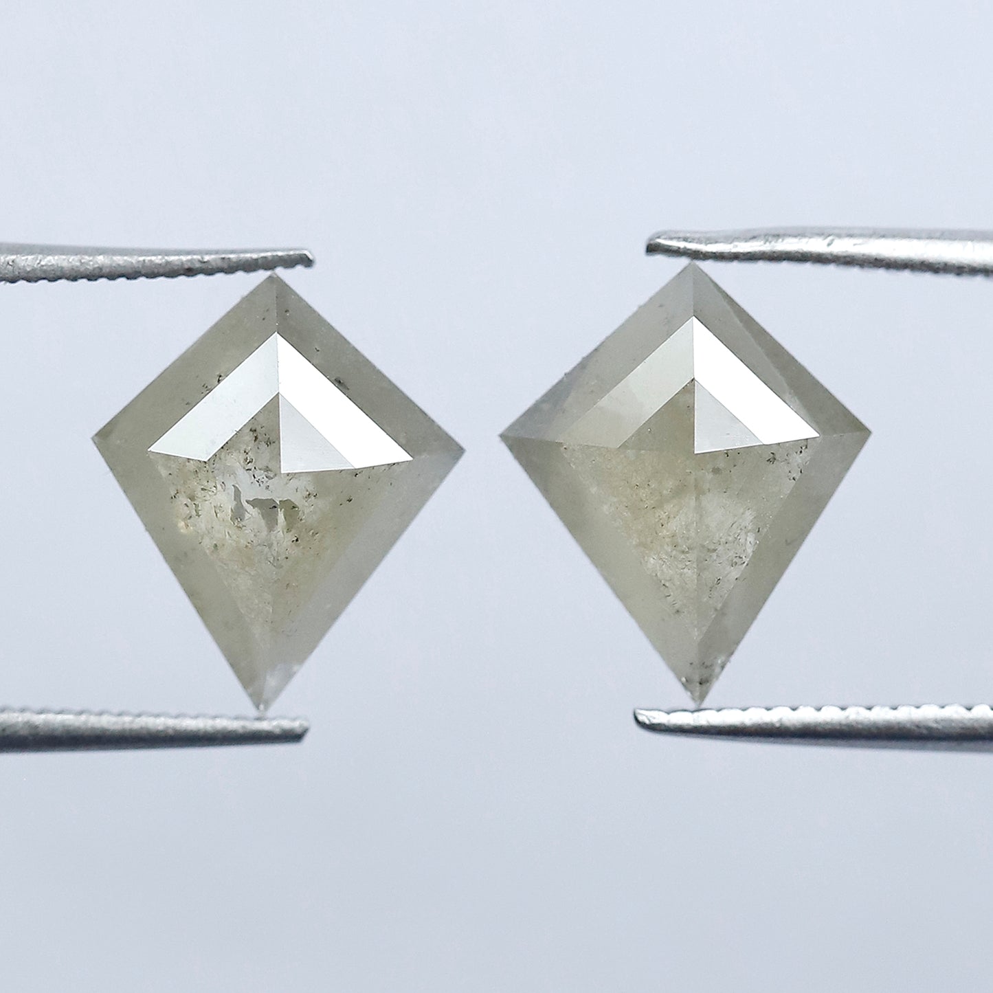 3.65 Ct Rustic Kite Cut Ethical Diamond Pair | Natural Loose Diamonds for Pendant, Earrings & Custom Jewelry
