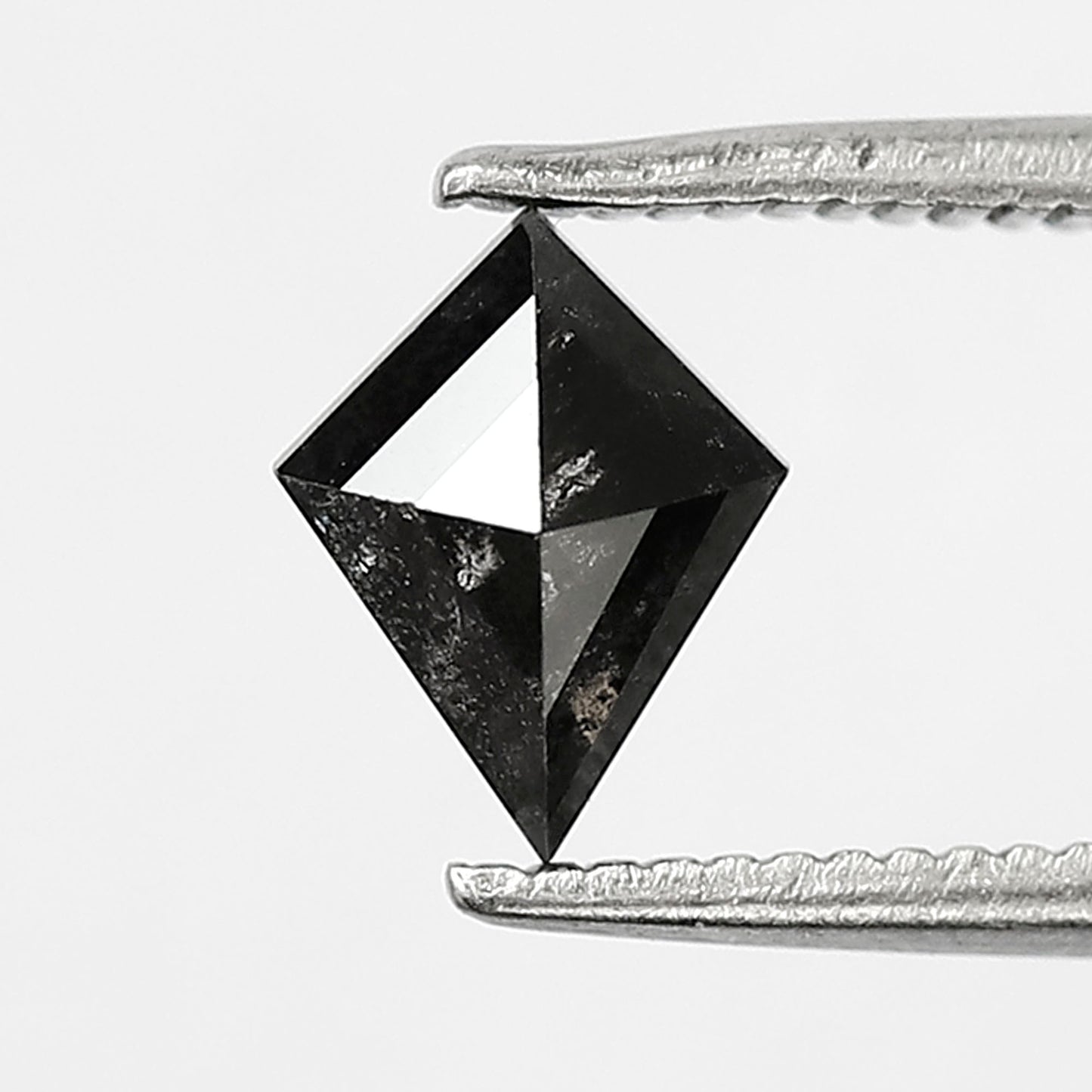 0.67 CT Ethical Kite Shape Diamond, Natural Salt and Pepper Gray Black Loose Diamond for Jewelry
