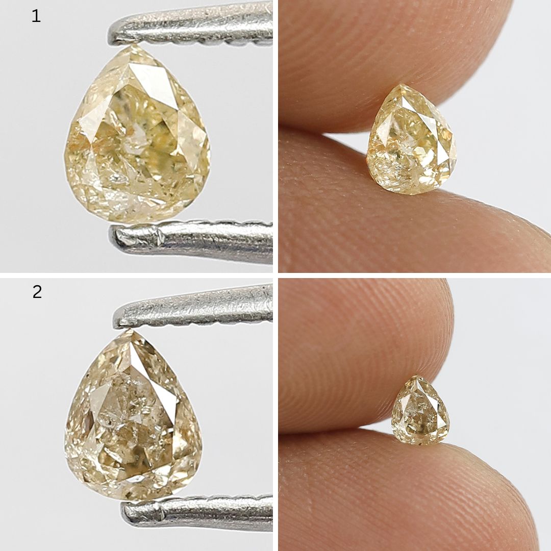 4.25 CT Fancy Color Rustic Diamond Lot – 15 Pcs Natural Earth Mined Mix Shape Loose Diamonds for Jewelry Making