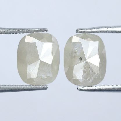 2.03 Ct Ethical Oval Shape Diamonds – Natural Rustic Loose Pair for Bridal & Wedding Jewelry