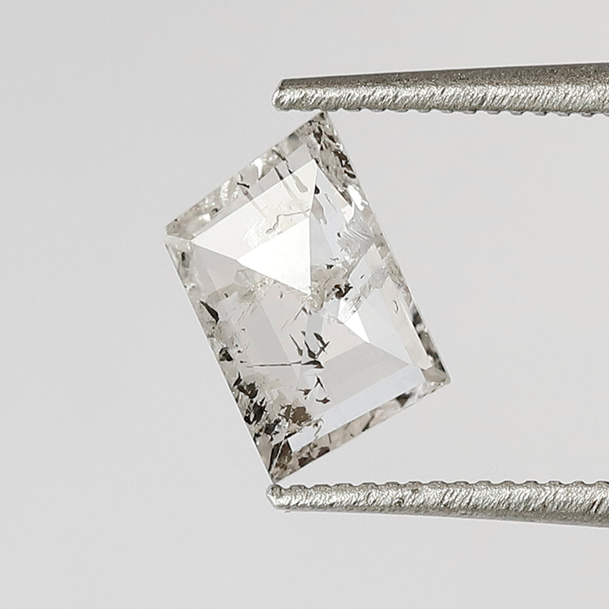 0.48 CT Rhombus cut Loose Diamond 6.30 MM Natural white Color Salt and Pepper Diamond For Jewelry