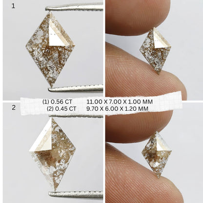 5.25 Carat Mixed Shape Loose Diamonds | Natural Brown Rustic Ethical Diamond Lot 6 mm to 11 mm