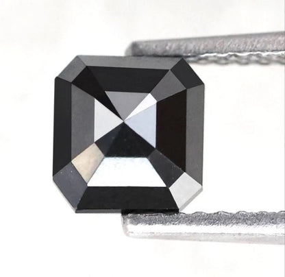 1.42 Ct Emerald Cut Diamonds, Natural Treated 6.00 mm Loose Diamonds for Custom Pendant Design