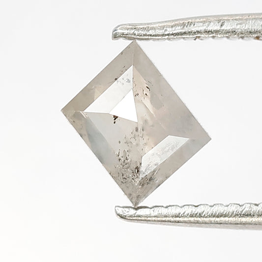 Natural loose diamond 0.75 CT Portrait shape 5 MM salt and pepper misty white diamond for making an antique ring