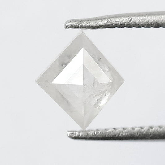 0.88 CT Kite Shape Salt and Pepper Diamond, Misty White Natural Diamond, Earth Mined Loose Diamond for Engagement Jewelry