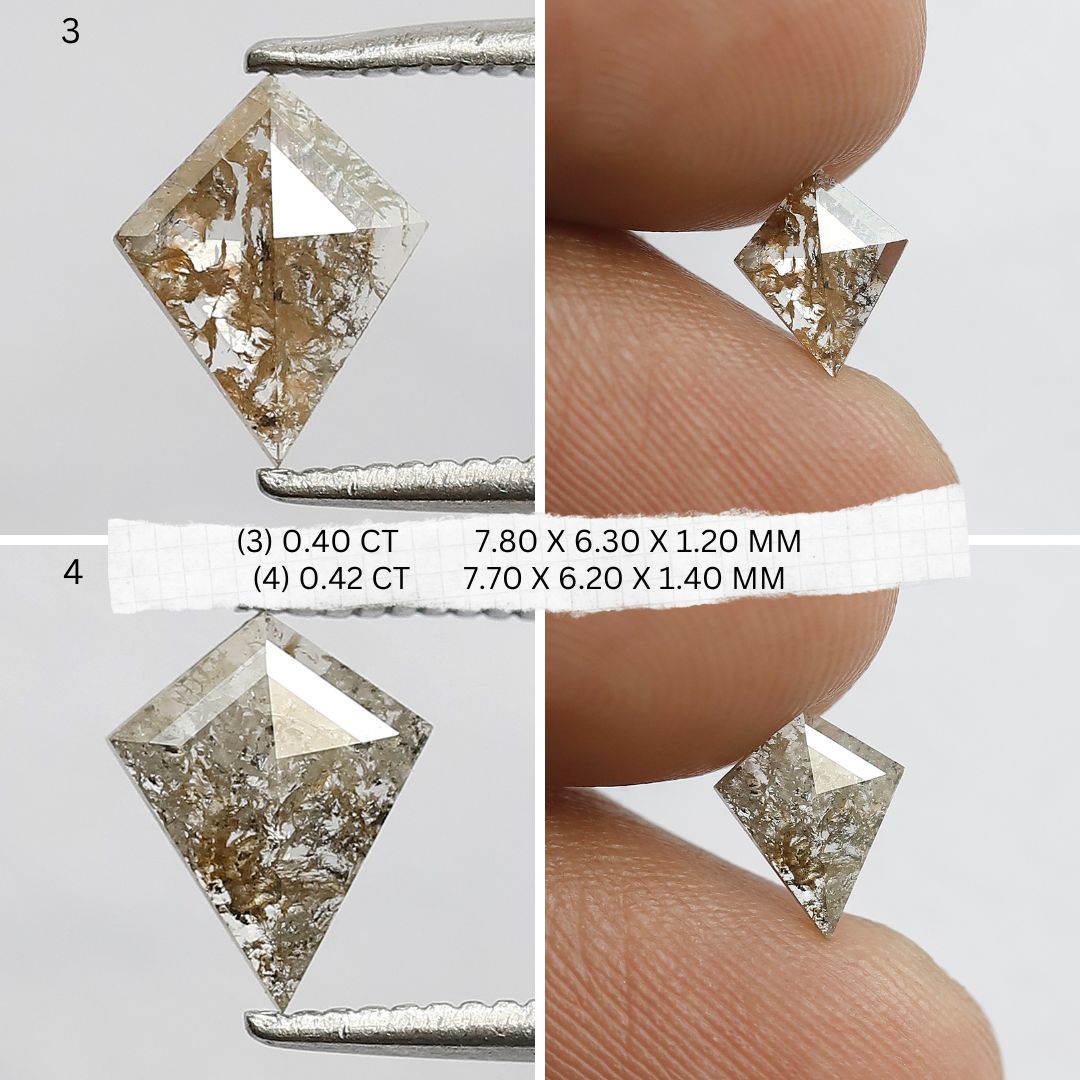 5.25 Carat Mixed Shape Loose Diamonds | Natural Brown Rustic Ethical Diamond Lot 6 mm to 11 mm