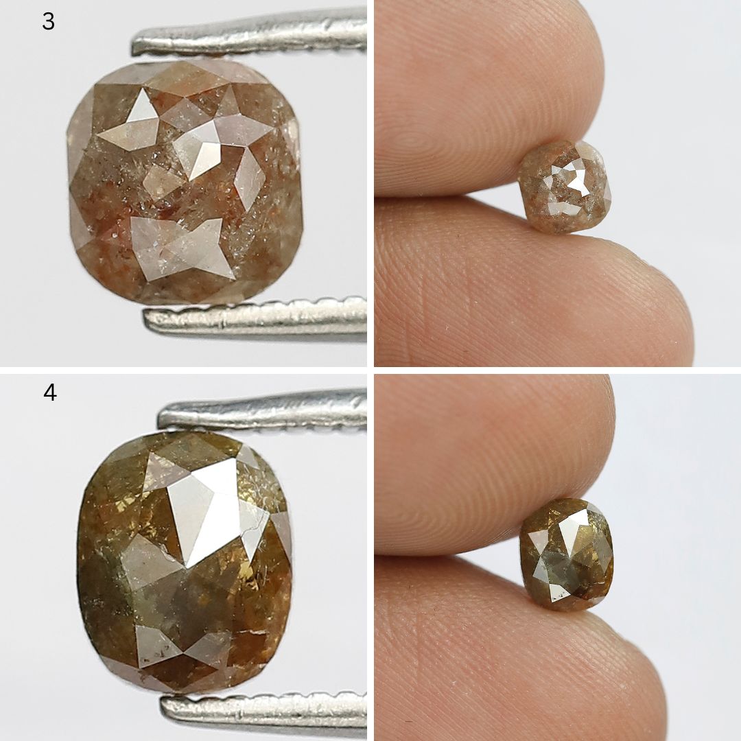 8.09 CT Mixed Shape Rustic Diamond Lot | 8 Pcs Natural Conflict Free Loose Diamonds for Rings & Jewelry