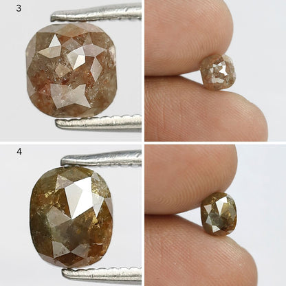 8.09 CT Mixed Shape Rustic Diamond Lot | 8 Pcs Natural Conflict Free Loose Diamonds for Rings & Jewelry