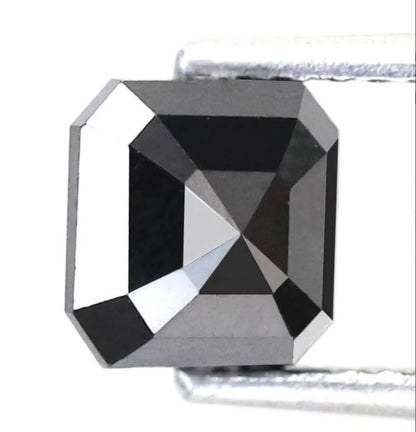 1.42 Ct Emerald Cut Diamonds, Natural Treated 6.00 mm Loose Diamonds for Custom Pendant Design
