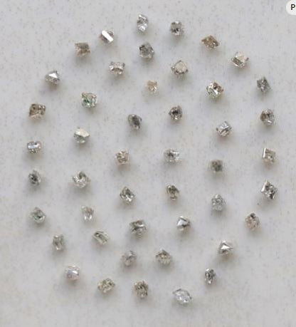 Princess Cut Salt and Pepper Diamond Lot 0.88 CT, Natural Gray Black 1.3–1.5 mm Ethical Loose Diamonds for Engagement Jewelry