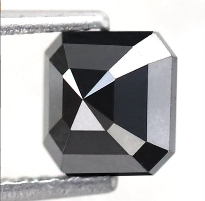 1.42 Ct Emerald Cut Diamonds, Natural Treated 6.00 mm Loose Diamonds for Custom Pendant Design