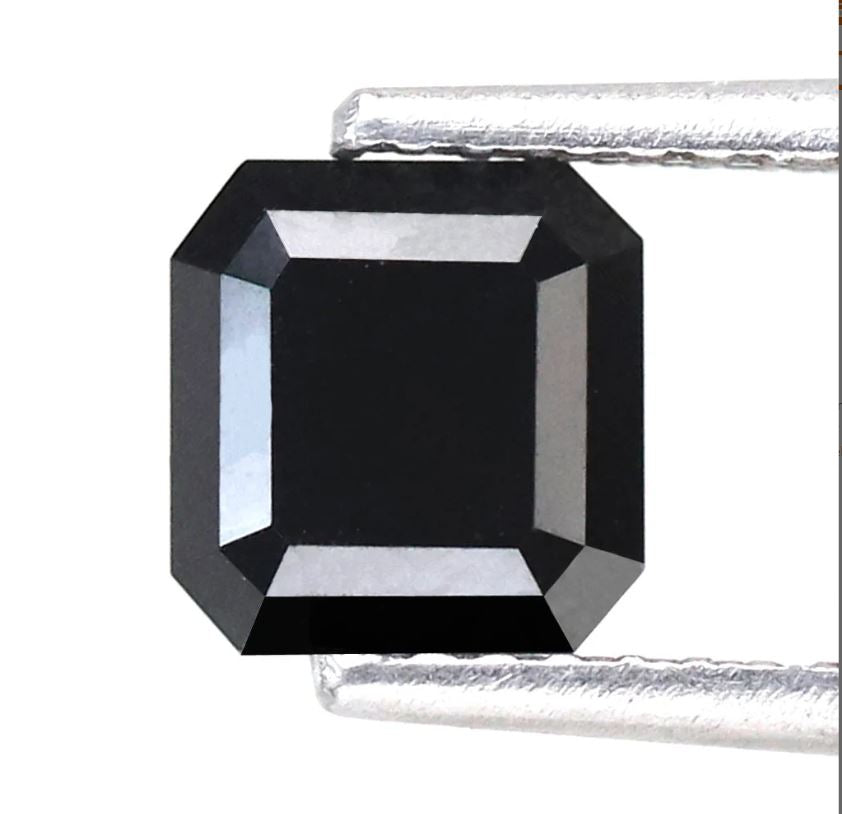 1.42 Ct Emerald Cut Diamonds, Natural Treated 6.00 mm Loose Diamonds for Custom Pendant Design