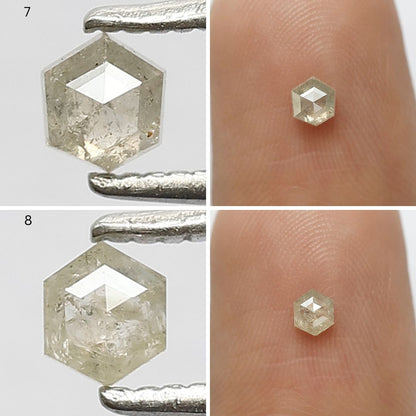 5.80 Carat Mixed Shape Rustic Diamonds | Natural Misty Gray Earth Mined Diamond Lot for Custom Jewelry Design