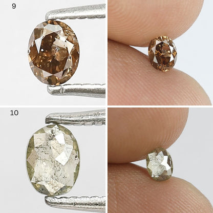 4.25 CT Fancy Color Rustic Diamond Lot – 15 Pcs Natural Earth Mined Mix Shape Loose Diamonds for Jewelry Making