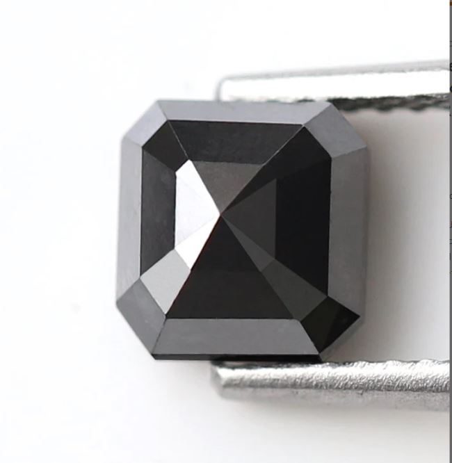 1.42 Ct Emerald Cut Diamonds, Natural Treated 6.00 mm Loose Diamonds for Custom Pendant Design
