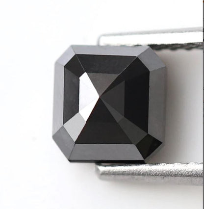 1.42 Ct Emerald Cut Diamonds, Natural Treated 6.00 mm Loose Diamonds for Custom Pendant Design