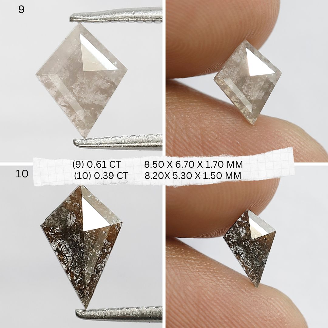 5.25 Carat Mixed Shape Loose Diamonds | Natural Brown Rustic Ethical Diamond Lot 6 mm to 11 mm