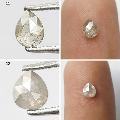 5.80 Carat Mixed Shape Rustic Diamonds | Natural Misty Gray Earth Mined Diamond Lot for Custom Jewelry Design