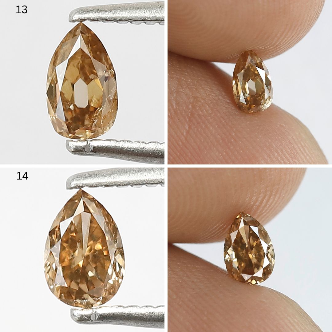4.25 CT Fancy Color Rustic Diamond Lot – 15 Pcs Natural Earth Mined Mix Shape Loose Diamonds for Jewelry Making