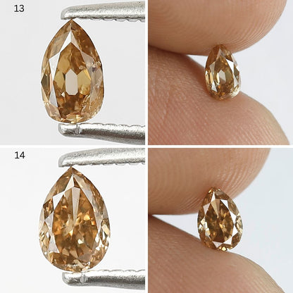 4.25 CT Fancy Color Rustic Diamond Lot – 15 Pcs Natural Earth Mined Mix Shape Loose Diamonds for Jewelry Making