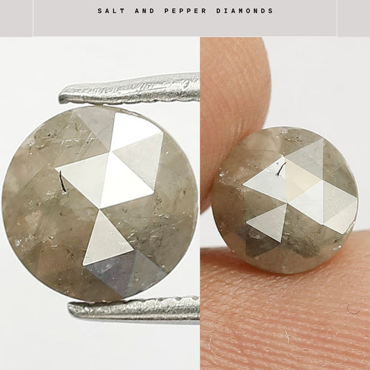 Misty Round Rose Cut Rustic Diamond 1.27 Carat